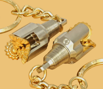 Drill bit keychain oilfield tricone handmade working with turning cones