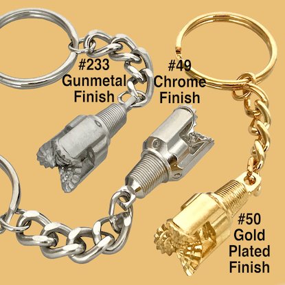 drillbit oilfield keychains made in the USA oil rig shop