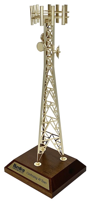 Executive cell tower merchandise gift awards model for telecommunications cellular industry.