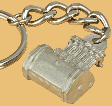 Oilfield Frac pump keychain unique keepsake