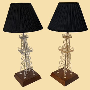 Drill rig lamps of oilfield derricks for office or home decoration