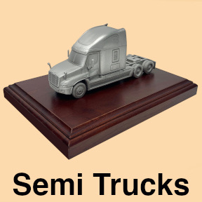 Truckers gifts for truck drivers safe driver award pewter model semi tractor