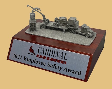 Oilfield oil well coiled tubing rig model award gift plaque